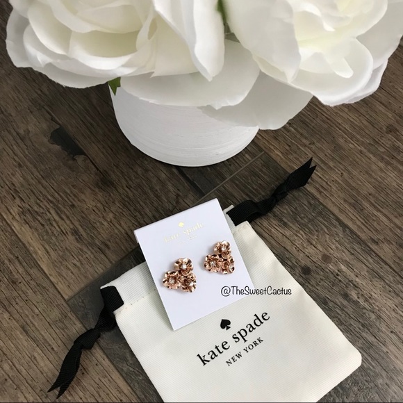 Kate Spade Shine On Flower Cluster Rose Earrings - Picture 5 of 8
